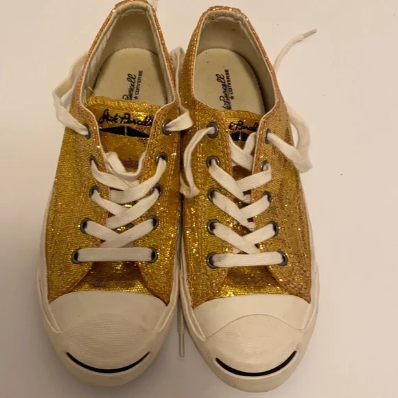 Converse Shoes Converse Jack Purcell Gold Poshmark